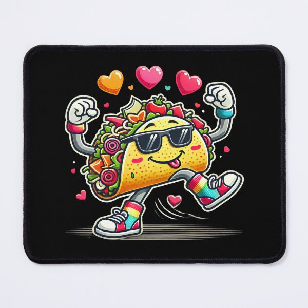 Item preview, Funny and cheerful cartoon taco with bright colors designed and sold by ATOTI.