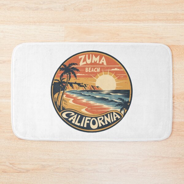 Item preview, Zuma Beach California - Retro Sunset and Palm Trees designed and sold by CircinusStore.