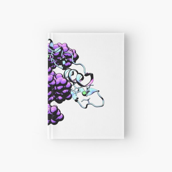 Pop Zinc Finger, purple Hardcover Journal
