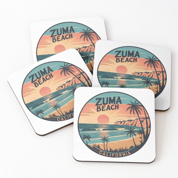 Item preview, Zuma Beach California - Vintage California Sunset - Retro Coastal  designed and sold by CircinusStore.