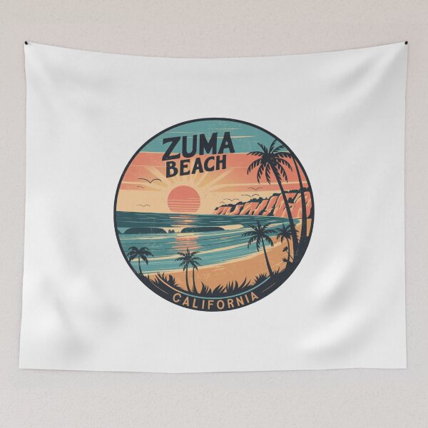 Item preview, Zuma Beach California - Vintage California Sunset - Retro Coastal  designed and sold by CircinusStore.