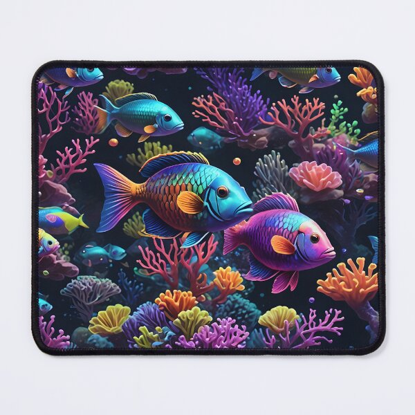 Item preview, rainbow fish pattern designed and sold by risenphoenixart.