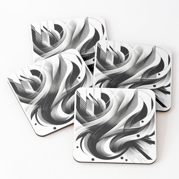 Item preview, Abstract Black-and-White Design with Bold Contrasts designed and sold by Eiadlight.