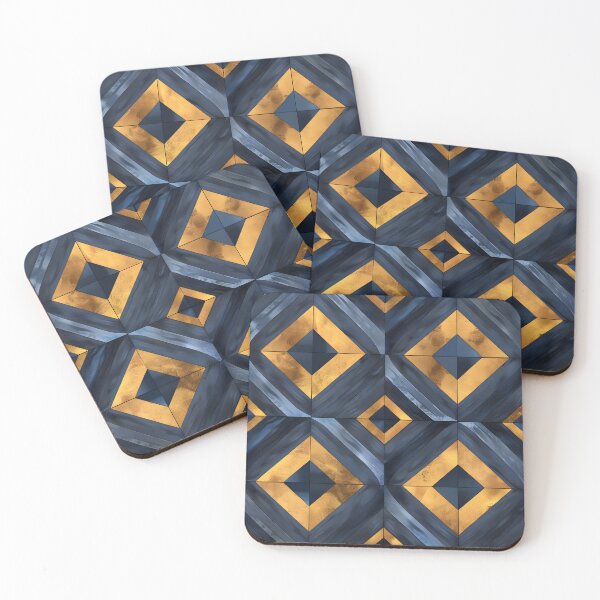 Item preview, Geometric Gold Foil Diamonds Pattern designed and sold by TossedSweetCorn.