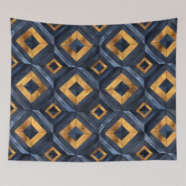 Item preview, Geometric Gold Foil Diamonds Pattern designed and sold by TossedSweetCorn.