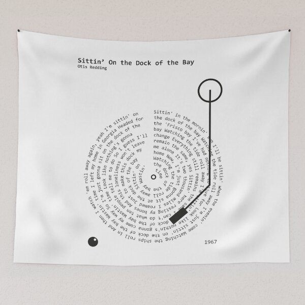 Item preview, Sittin' on the Dock of the Bay, Otis Redding - Lyrics Poster designed and sold by MancBusyBee.