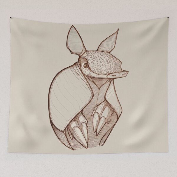 Item preview, Tatu Mulita illustration designed and sold by PatronesKawai.