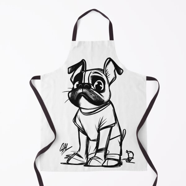 Item preview, Cute cartoon pug wearing a t-shirt designed and sold by celiacreatec.