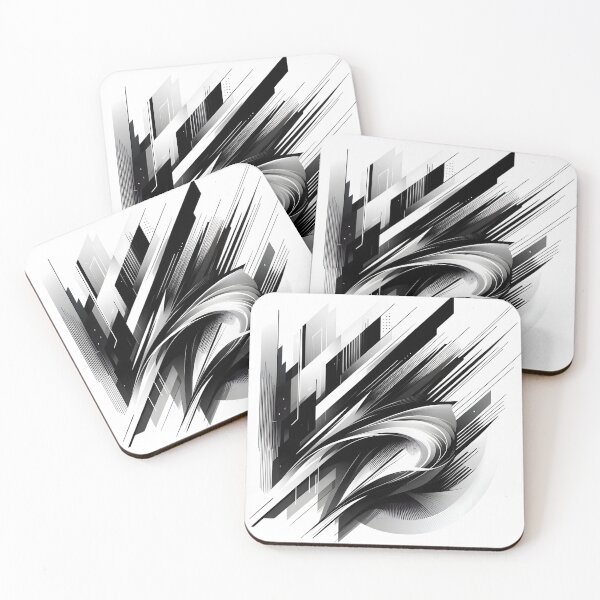 Item preview, Abstract Black-and-White Design with Bold Contrasts designed and sold by Eiadlight.