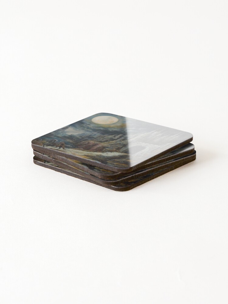 Thumbnail 4 of 5, Coasters (Set of 4), Fantasy Landscape designed and sold by Rtymer.