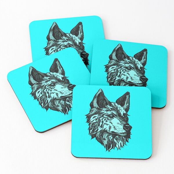 Item preview, Blue wild wolf designed and sold by Maryart8.