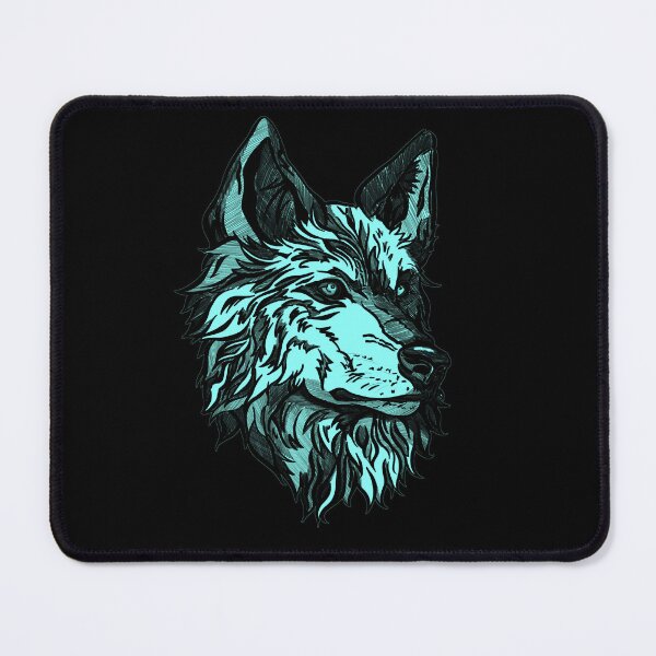 Item preview, Blue wild wolf designed and sold by Maryart8.