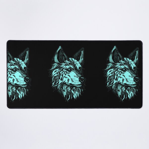 Item preview, Blue wild wolf designed and sold by Maryart8.