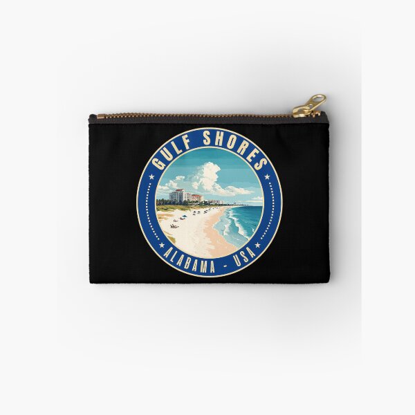 Item preview, Gulf Shores in Alabama USA Retro Travel Art Emblem designed and sold by MaateoDesign.