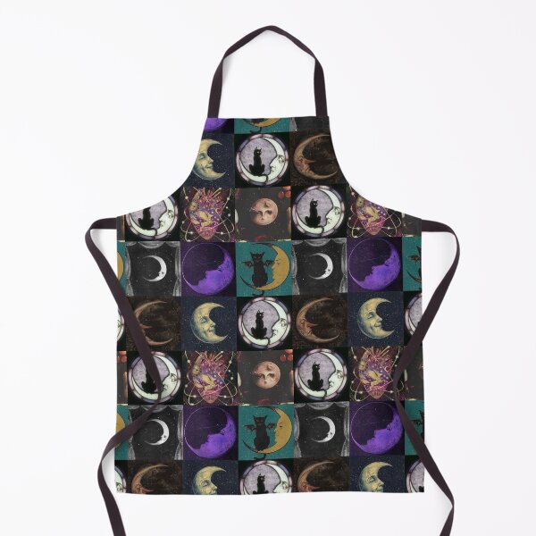 Item preview, whimsigoth moon patchwork designed and sold by inthewitchelm.