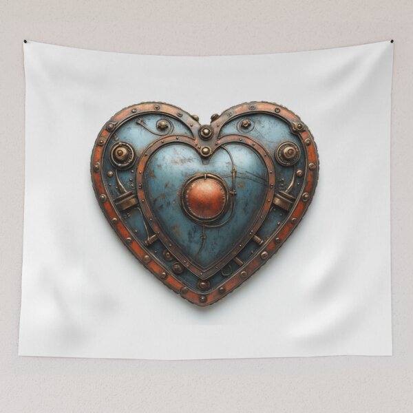 Item preview, A heart of brass and steam, where love beats with the rhythm of invention designed and sold by dragonfliesart.