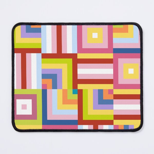 Item preview, Bright Geometric Cheater Quilt designed and sold by Unhinged Heather.
