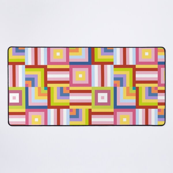 Item preview, Bright Geometric Cheater Quilt designed and sold by Unhinged Heather.