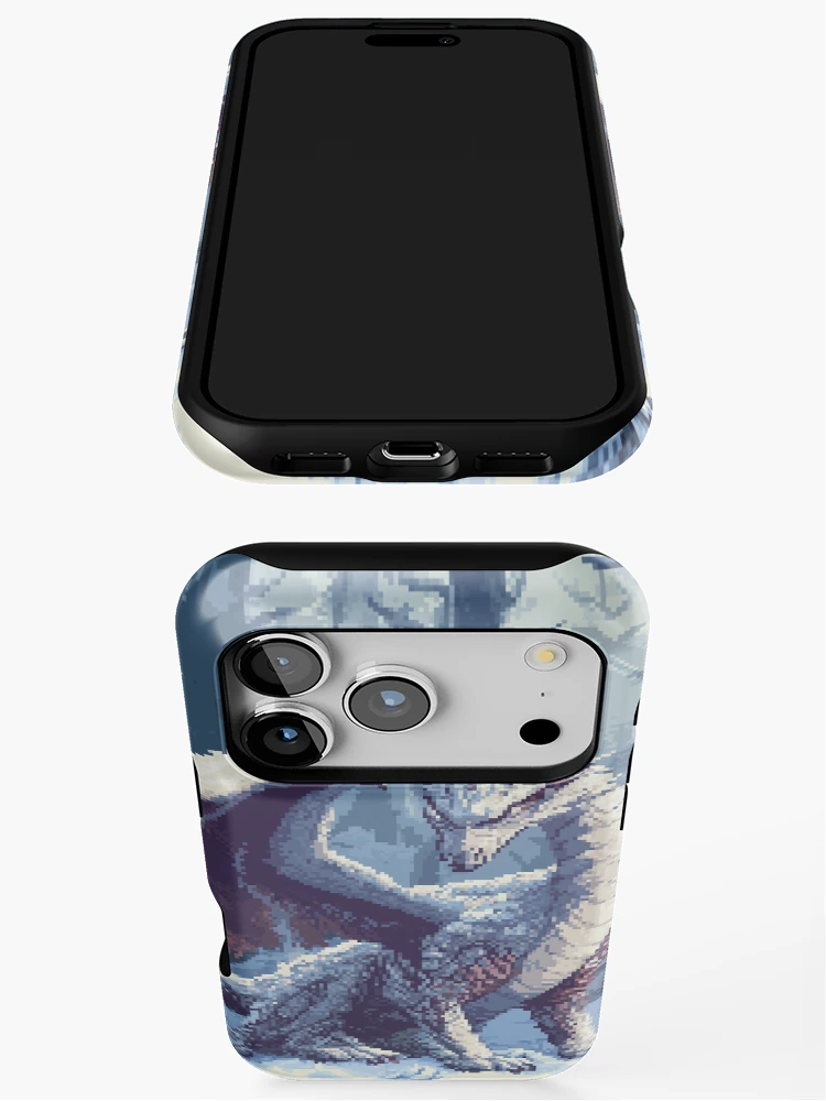 Thumbnail 3 of 4, iPhone Case, Dragon In 8bit designed and sold by Rtymer.
