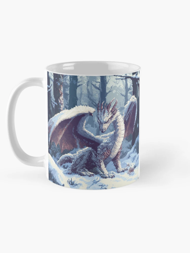 Thumbnail 5 of 6, Coffee Mug, Dragon In 8bit designed and sold by Rtymer.