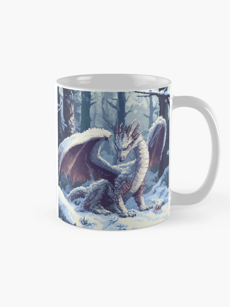 Thumbnail 3 of 6, Coffee Mug, Dragon In 8bit designed and sold by Rtymer.