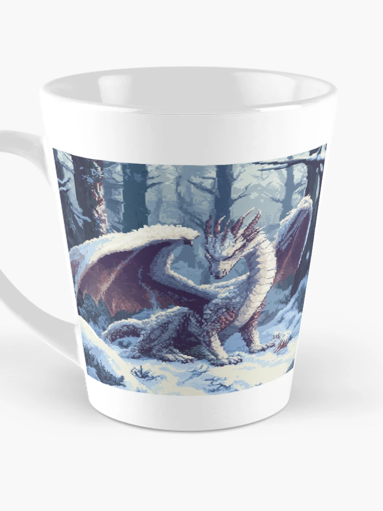 Thumbnail 3 of 4, Coffee Mug, Dragon In 8bit designed and sold by Rtymer.