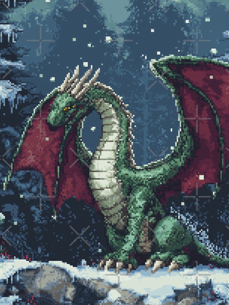 Thumbnail 4 of 4, iPhone Case, Dragon In 8bit designed and sold by Rtymer.