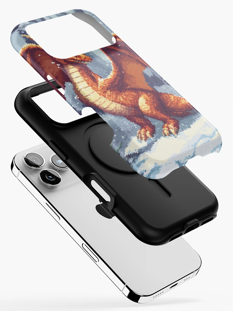 Thumbnail 2 of 4, iPhone Case, Dragon In 8bit designed and sold by Rtymer.