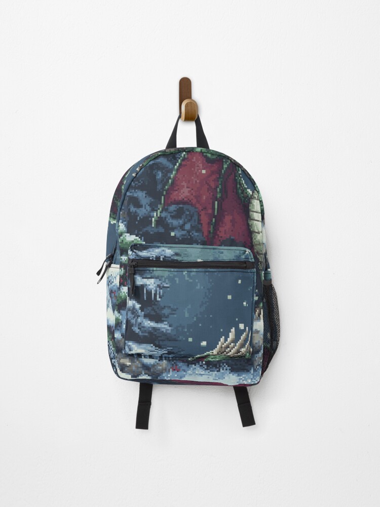 Thumbnail 1 of 3, Backpack, Dragon In 8bit designed and sold by Rtymer.