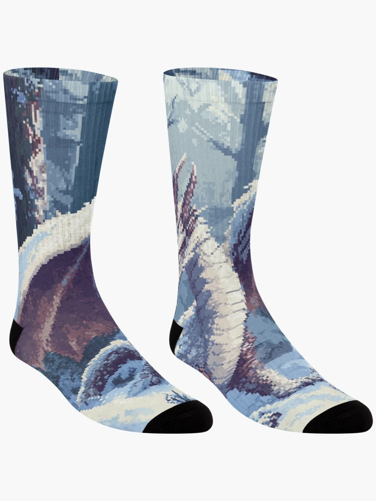 Thumbnail 3 of 5, Socks, Dragon In 8bit designed and sold by Rtymer.