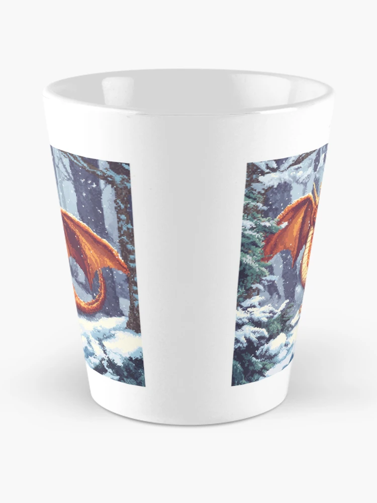 Thumbnail 2 of 4, Coffee Mug, Dragon In 8bit designed and sold by Rtymer.