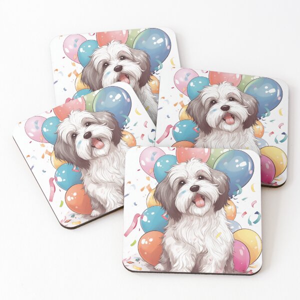 Item preview, Bouncing Bichon Havanese Birthday Celebration: A Joyful Canine Delight! designed and sold by TringTringCards.