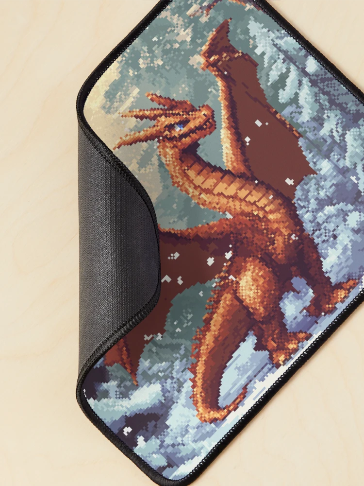 Thumbnail 2 of 5, Mouse Pad, Dragon In 8bit designed and sold by Rtymer.