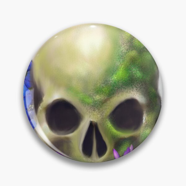 Item preview, skull and flora designed and sold by CDT Art.