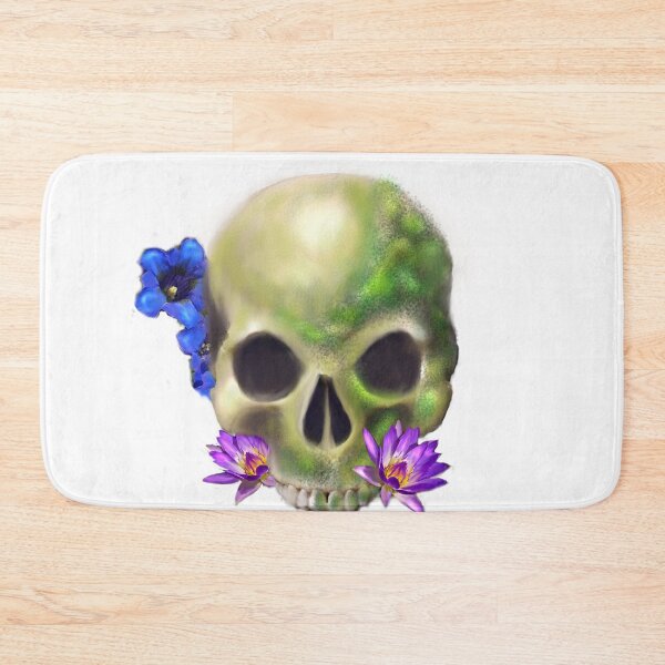 Item preview, skull and flora designed and sold by CDT Art.