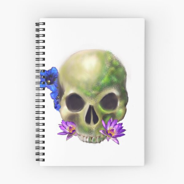 Item preview, skull and flora designed and sold by CDT Art.