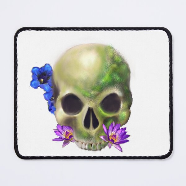 Item preview, skull and flora designed and sold by CDT Art.