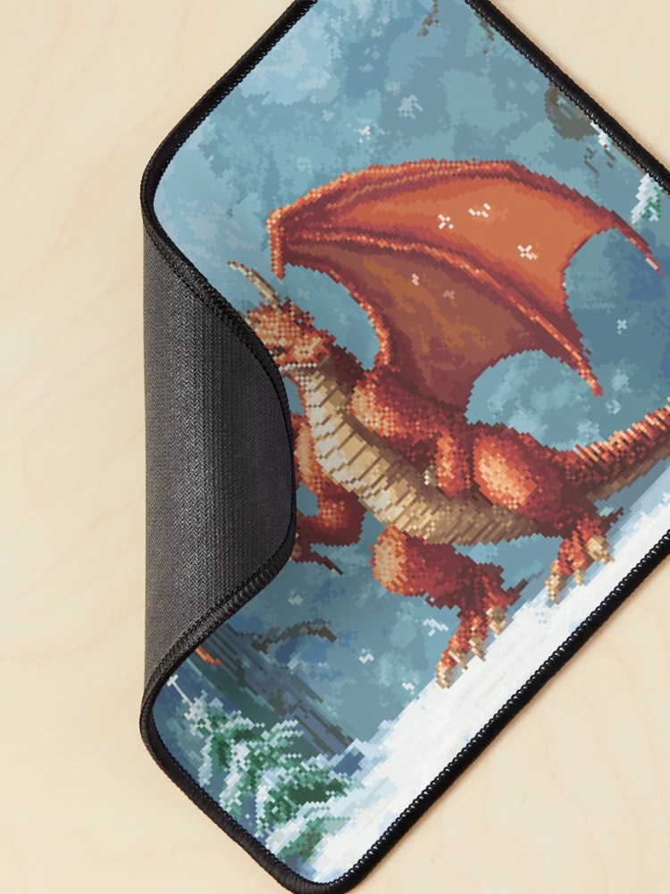 Thumbnail 2 of 5, Mouse Pad, Dragon In 8bit designed and sold by Rtymer.