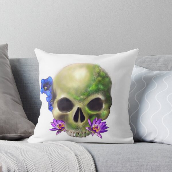 Item preview, skull and flora designed and sold by CDT Art.