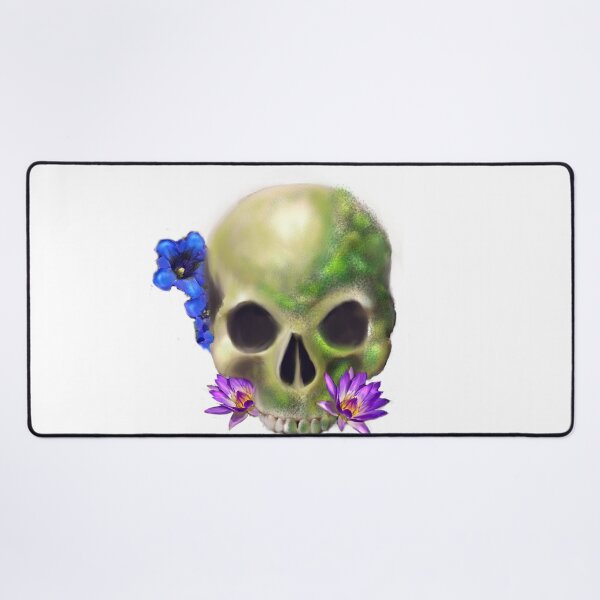Item preview, skull and flora designed and sold by CDT Art.