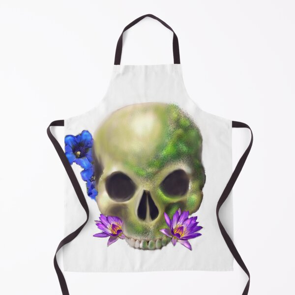 Item preview, skull and flora designed and sold by CDT Art.