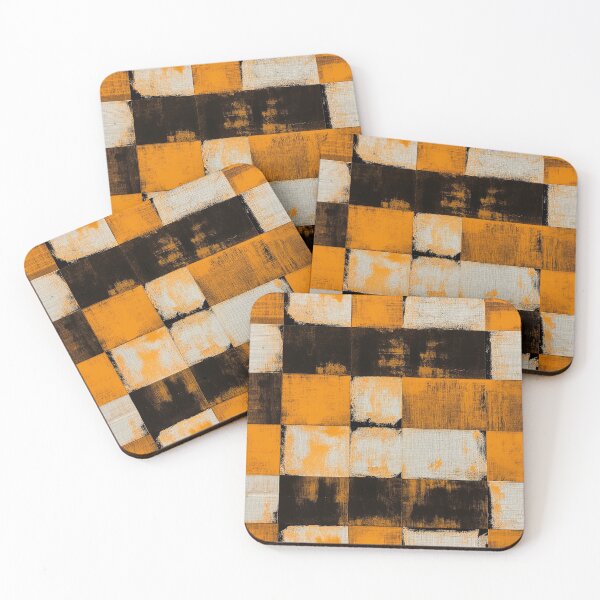 Item preview, Grunge Style Orange and Black Plaid designed and sold by trendteezstore.