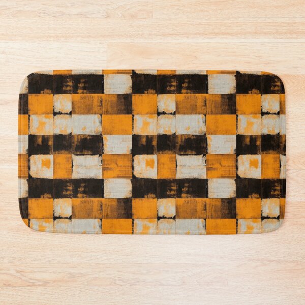 Item preview, Grunge Style Orange and Black Plaid designed and sold by trendteezstore.