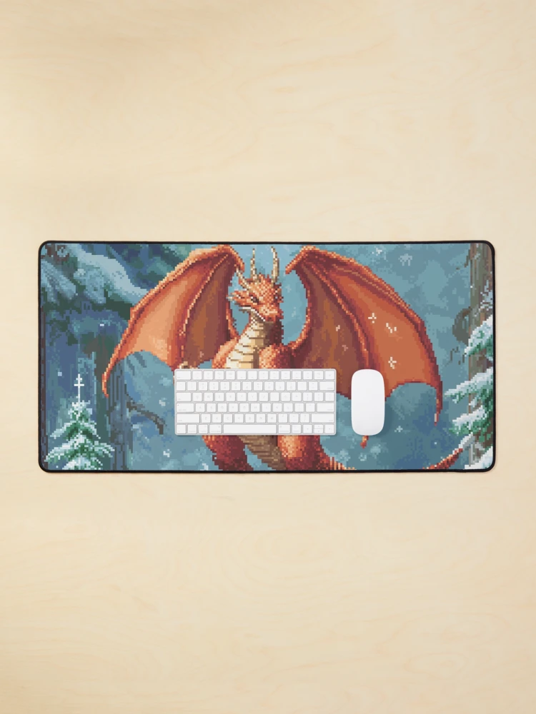 Thumbnail 1 of 5, Mouse Pad, Dragon In 8bit designed and sold by Rtymer.