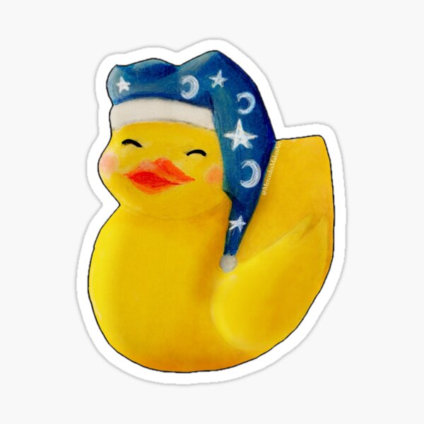 Item preview, Eepy Sleep Hat Duck designed and sold by Mercedes Makes Art.