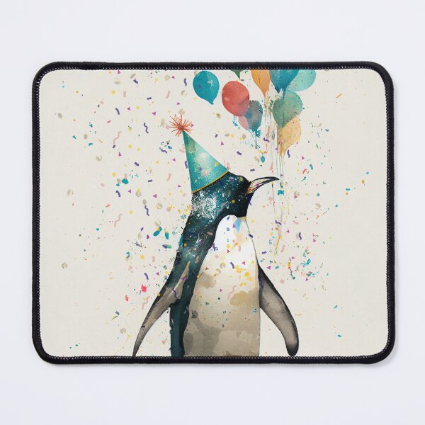 Item preview, Party Hat Penguin Birthday Party  designed and sold by TringTringCards.