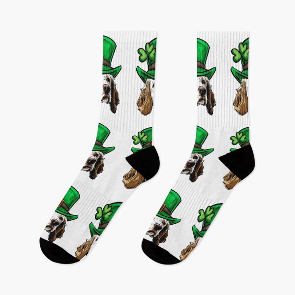 Item preview, Funny St Patricks Day English Setter Dog designed and sold by whyitsme.