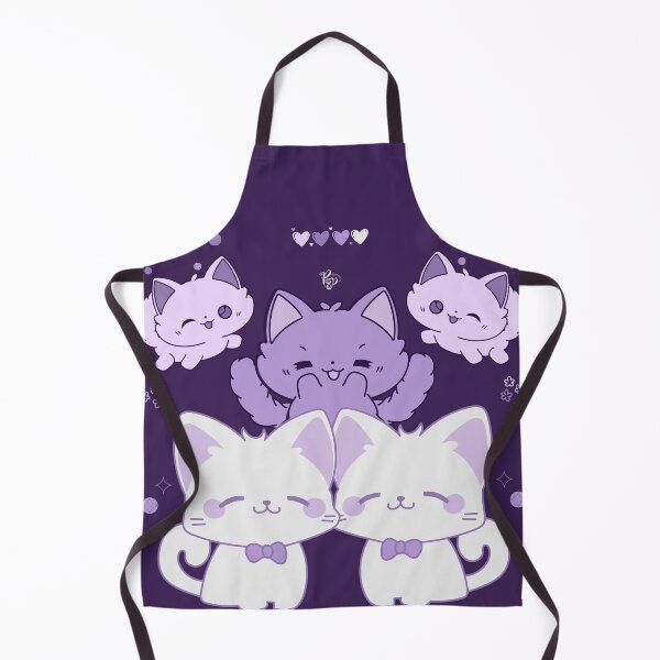 Aperçu de l'œuvre Chats charmants - violet créée et vendue par ProsetoPrint.