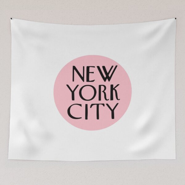 Item preview, new york city capitalized pink designed and sold by stainedauroras.