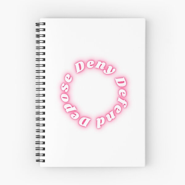 Item preview, Deny Defend Depose in neon hot pink typography designed and sold by KWZCreates.